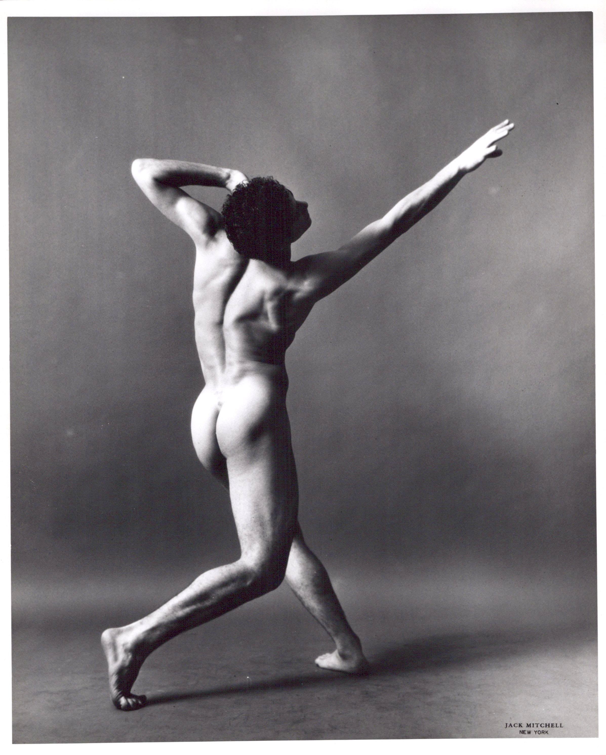 Jack Mitchell Nude Photograph - Dancer & Choreographer Louis Falco nude figure study