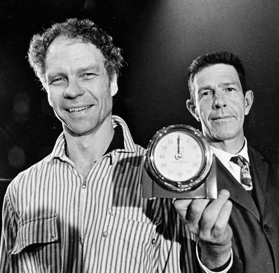 Dancer/Choreographer Merce Cunningham, and composer John Cage  - Photograph by Jack Mitchell