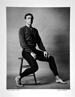 Vintage  Dancer/Choreographer Paul Taylor studio portrait signed by Jack Mitchell