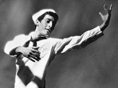 Dancer Eliot Feld in costume performing ‘Fancy Free’, signed by Jack Mitchell