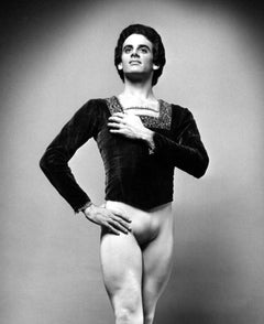 Dancer Fernando Bujones, studio portrait, signed by Jack Mitchell