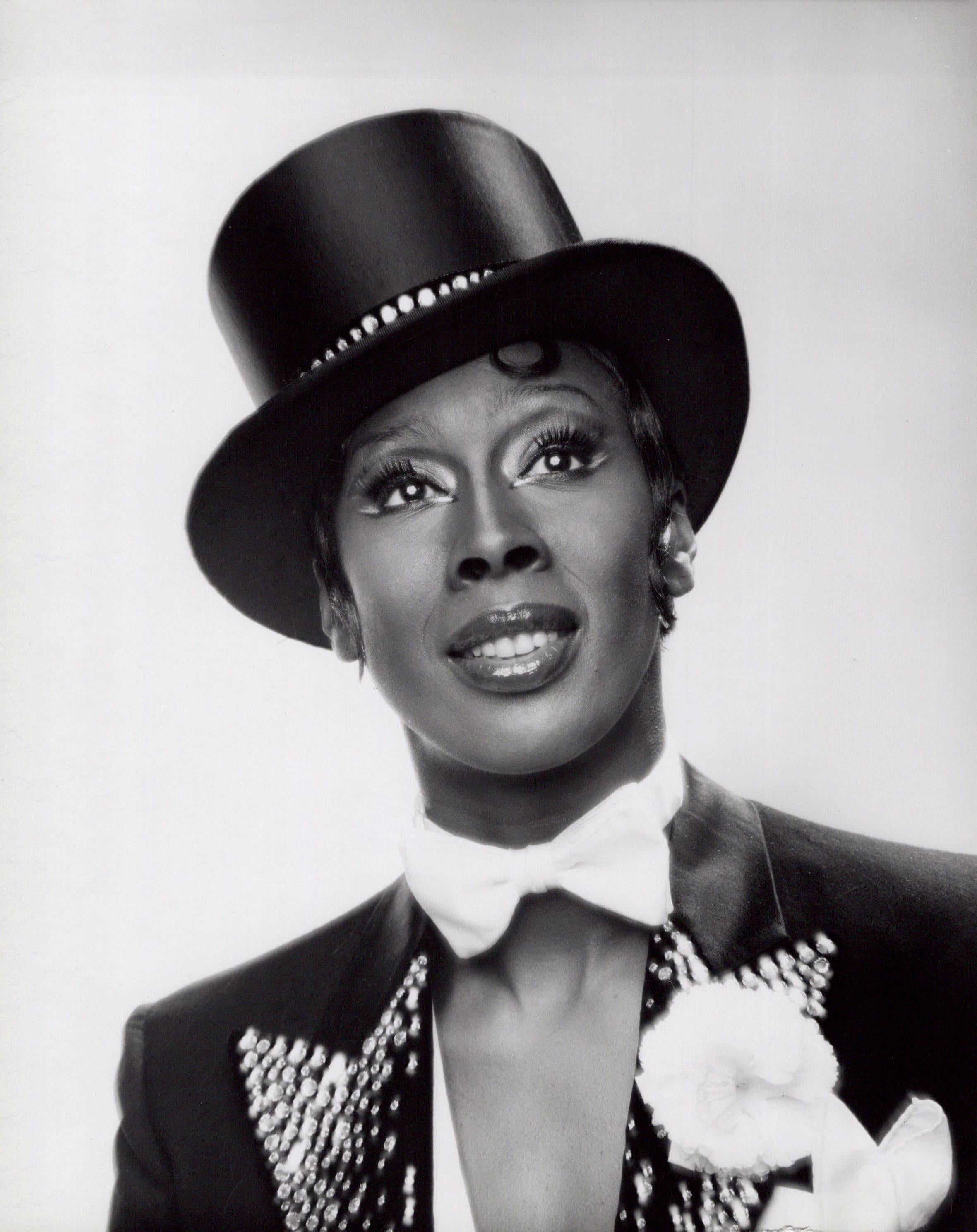 Jack Mitchell Black and White Photograph - Dancer Judith Jamison in costume for the Broadway musical 'Sophisticated Ladies'