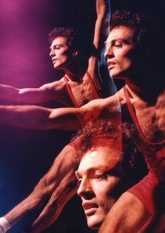 Dancer Peter Ottmann, Multiple Exposure vintage color (Kodak Professional Paper)