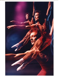 Dancer Peter Ottmann, Multiple Exposure vintage color (Kodak Professional Paper)