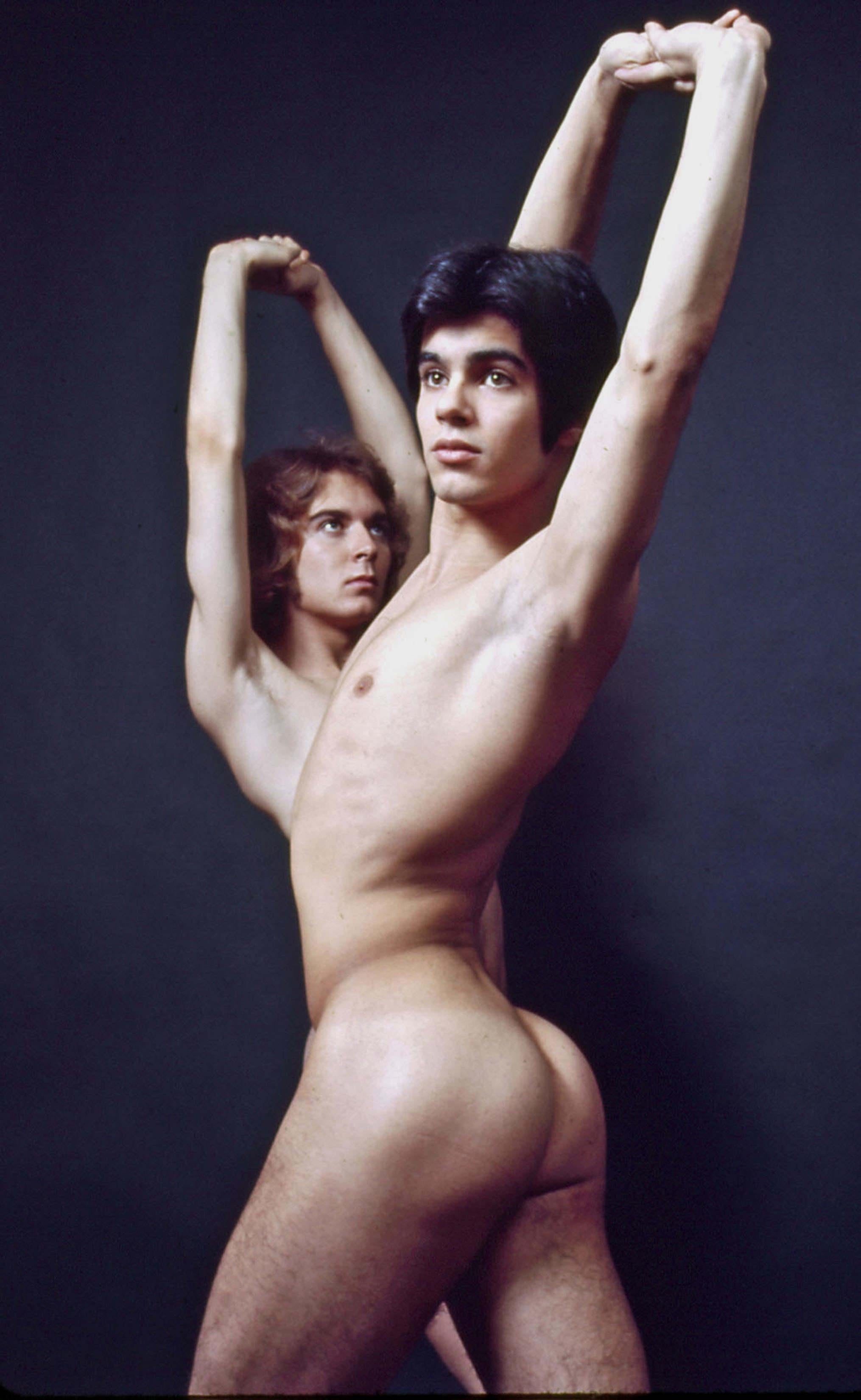 Jack Mitchell Nude Photograph - Dancers David Loring & Michael Bradshaw, nude study for 'After Dark' magazine