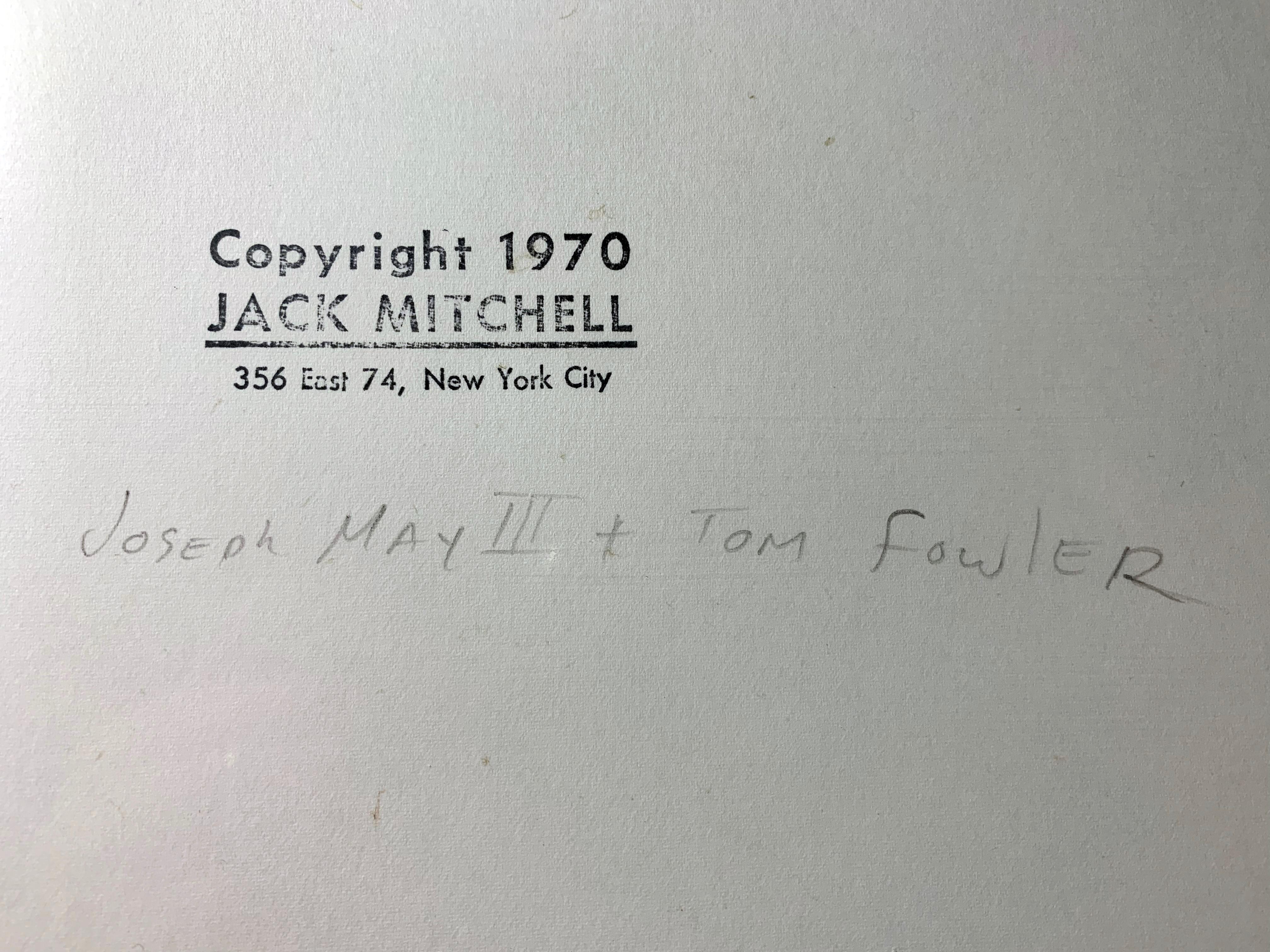 Dancers Joseph May III, Tom Fowler nude, signed by Jack Mitchell 3