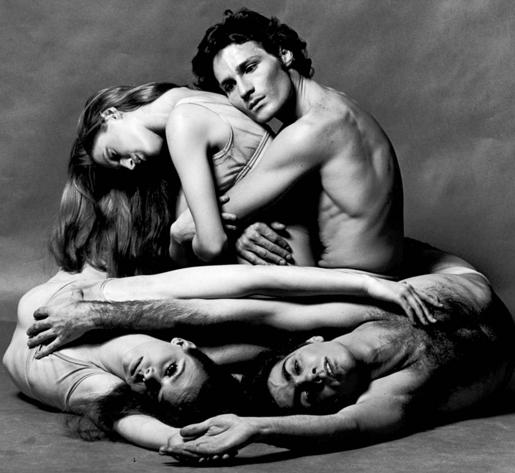 Dancers Lar Lubovitch, Jeanne Solan, Sally Trammell & Ernest Pagnano, Signed - Photograph by Jack Mitchell