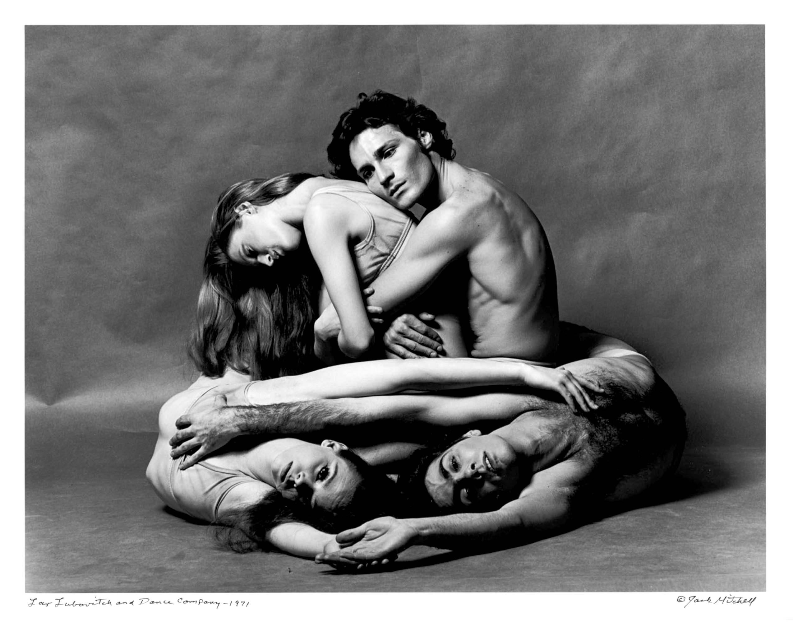 Jack Mitchell Black and White Photograph - Dancers Lar Lubovitch, Jeanne Solan, Sally Trammell & Ernest Pagnano, Signed