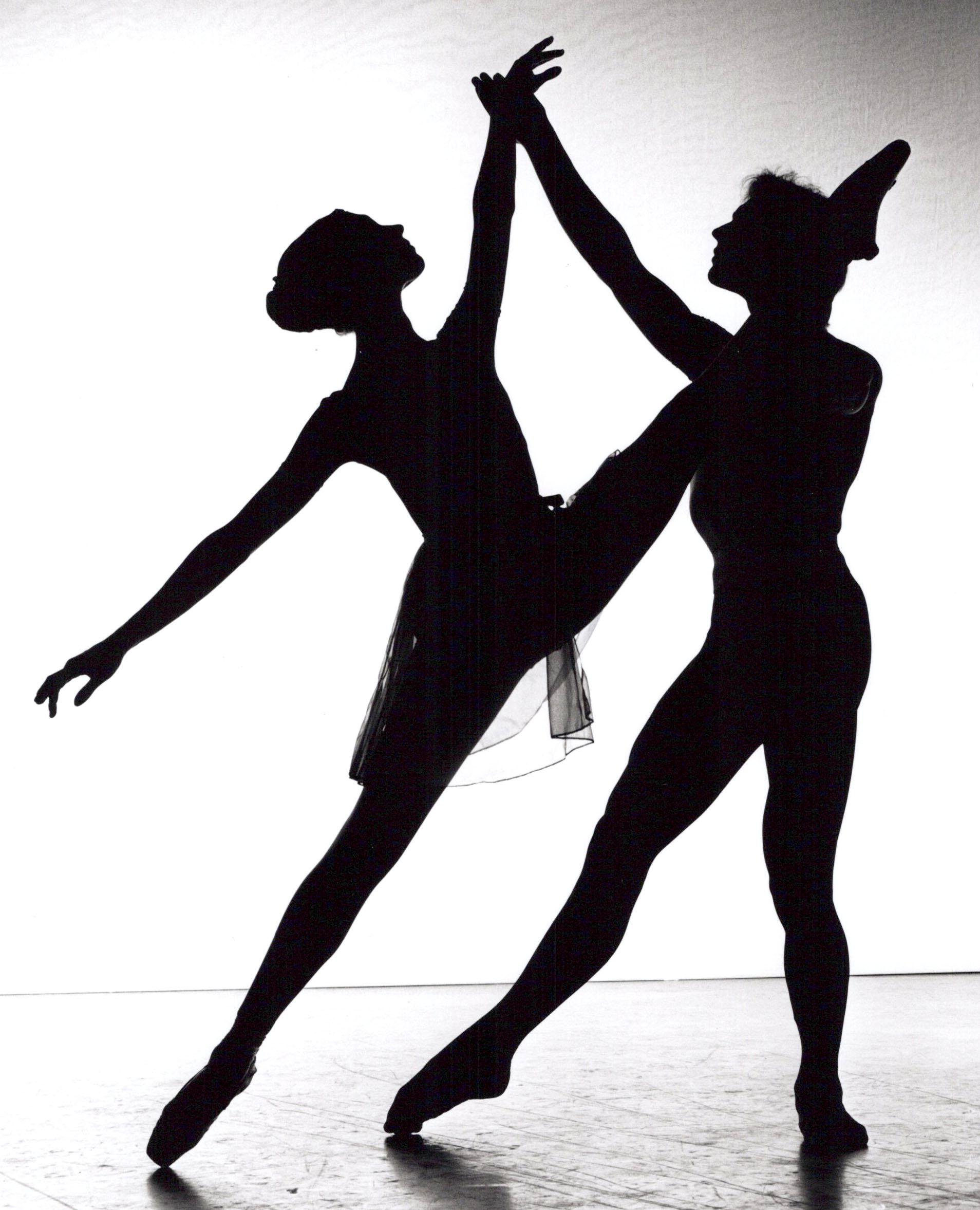 Dancers Silhouette, signed by Jack Mitchell For Sale 1