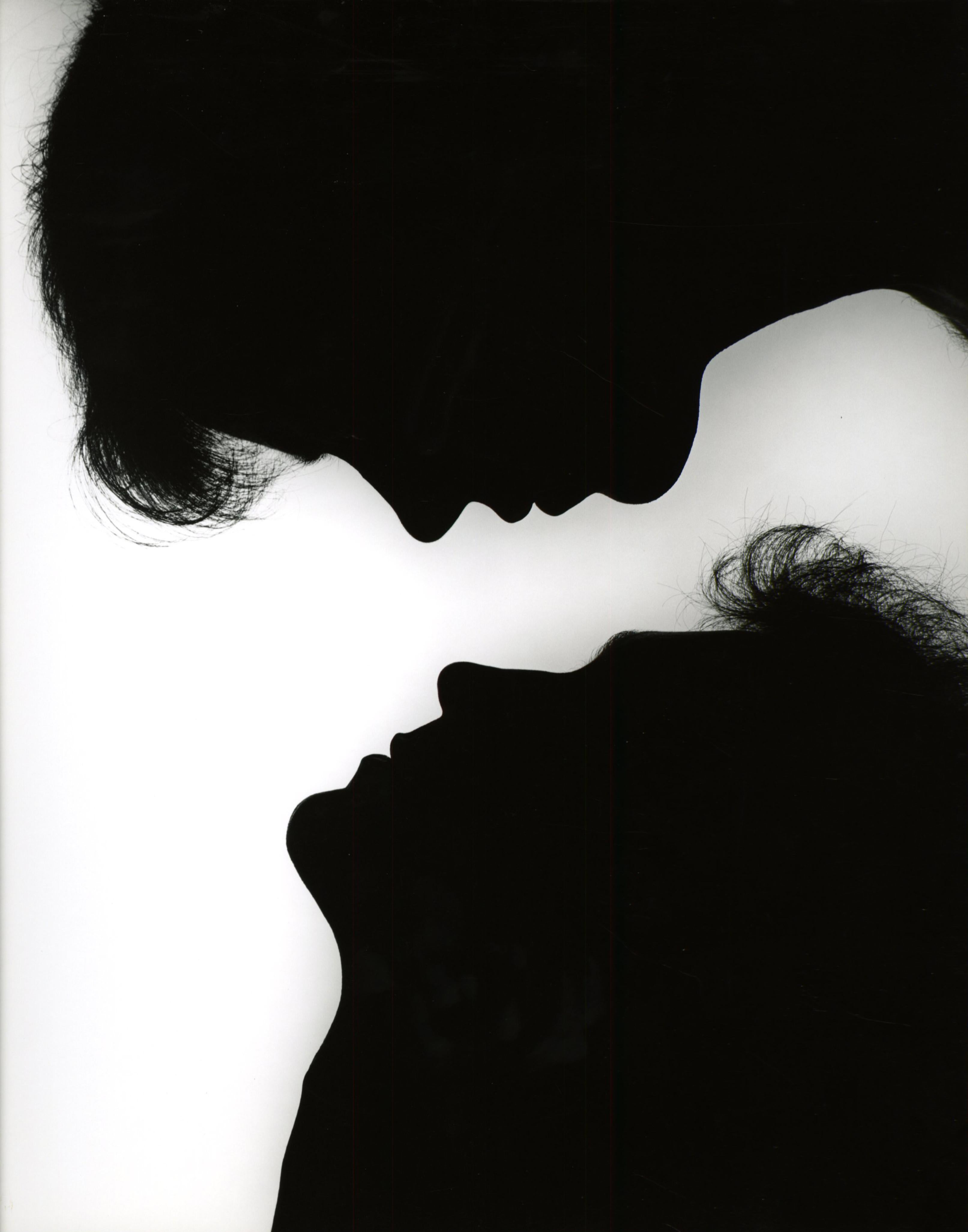 Jack Mitchell Black and White Photograph – Männerporträtstudie mit männlichem Modell in Silhouette, LGBT+ Pride