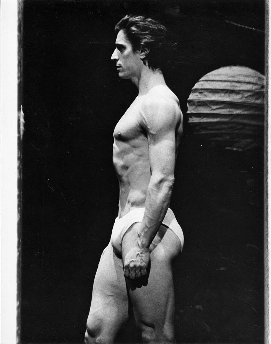 Jack Mitchell Black and White Photograph - Edward Villella in New York City Ballet's Dance/Drama "Watermill" 