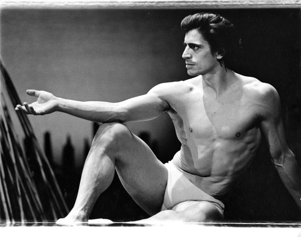 Jack Mitchell Black and White Photograph - Edward Villella in New York City Ballet's Dance/Drama "Watermill" signed by Jack