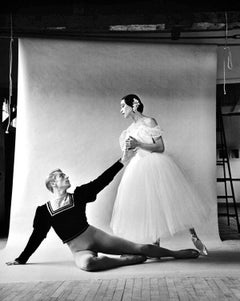 Erik Bruhn, Maria Tallchief in "Giselle" at Jacob's Pillow signed by Mitchell