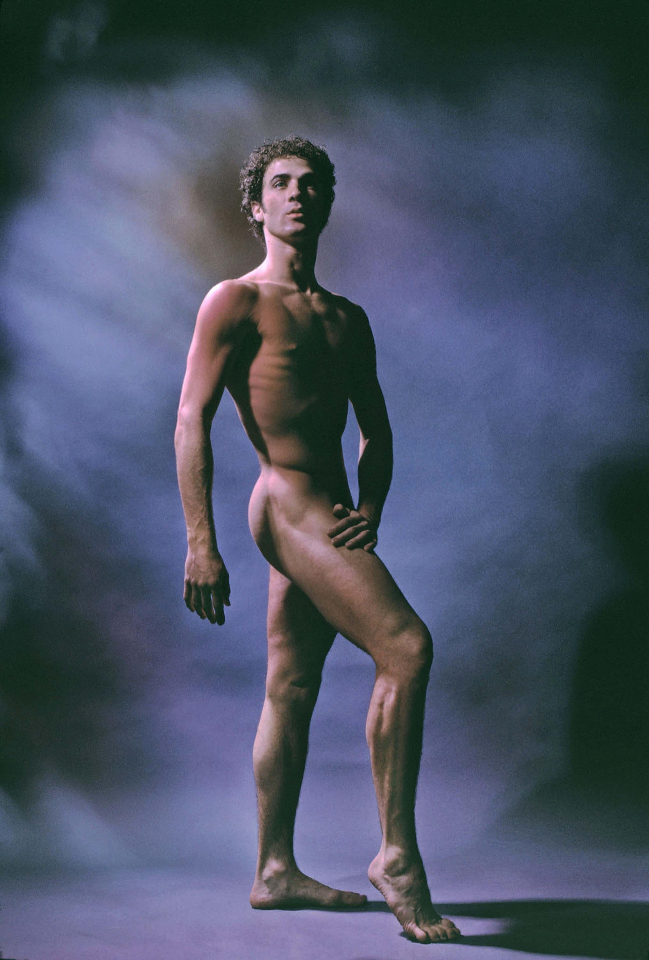 Jack Mitchell Color Photograph - Famed Dancer/Choreographer Louis Falco, nude study