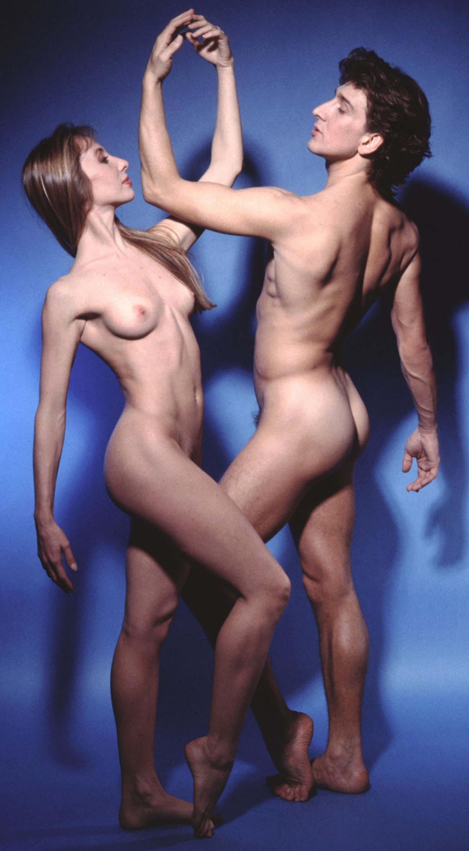 Famed dancers Julio Bocca & Eleonora Cassano nude for 'Playboy' magazine - Photograph by Jack Mitchell