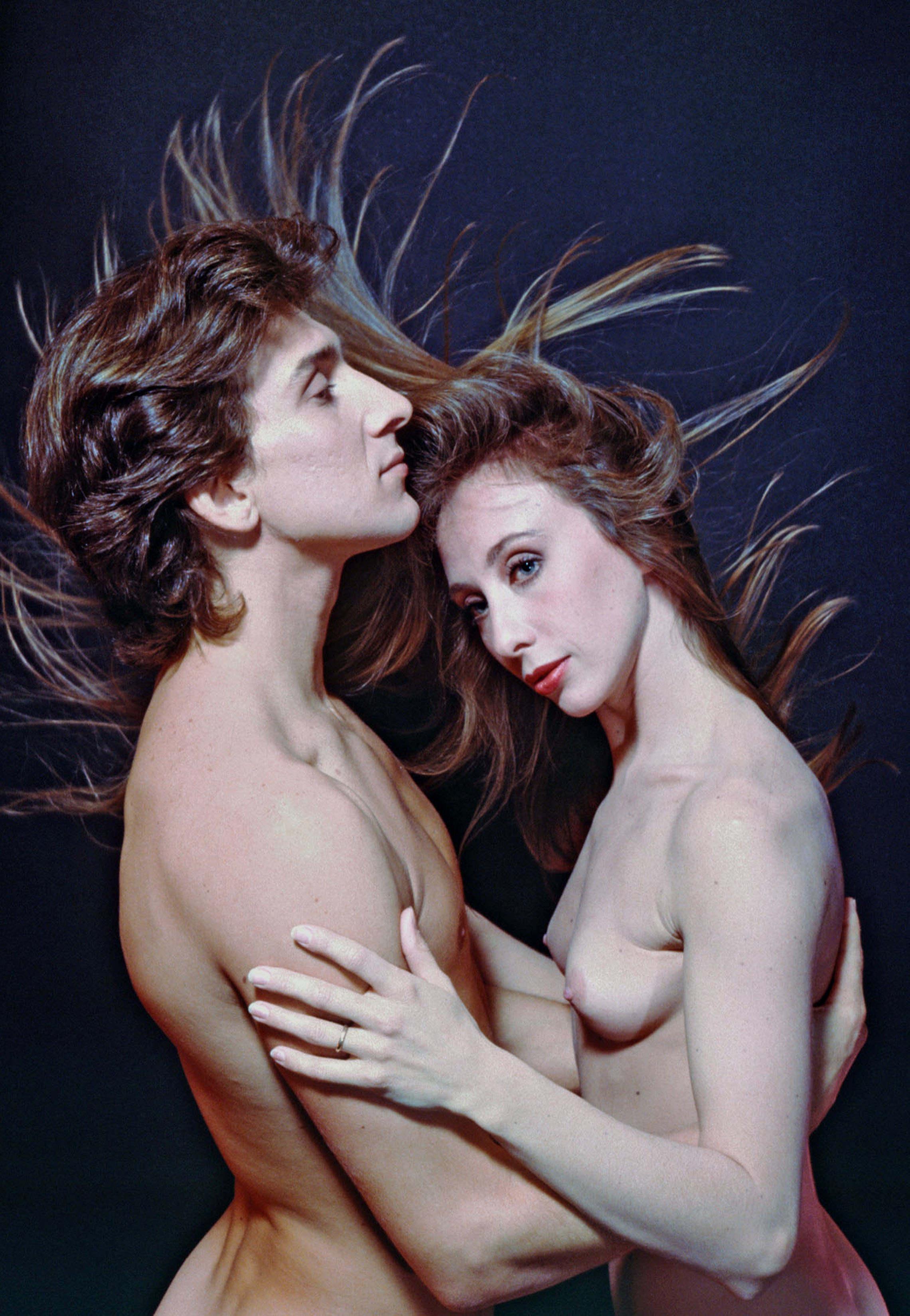 Jack Mitchell Color Photograph - Famed dancers Julio Bocca & Eleonora Cassano nude for 'Playboy' magazine