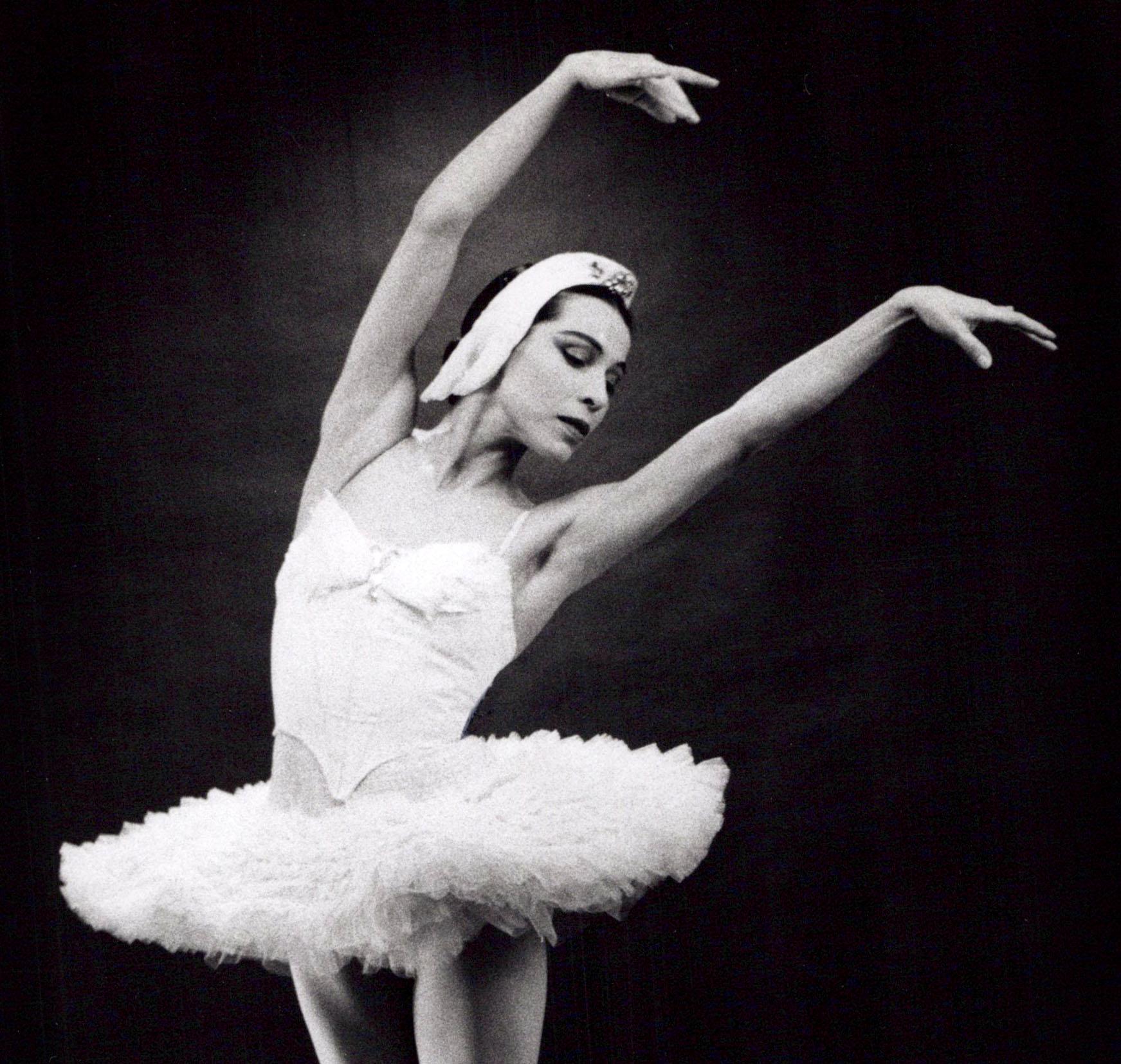Famed Native American Ballerina Maria Tallchief performing 'Swan Lake' - Photograph by Jack Mitchell