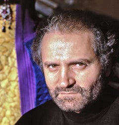 Fashion designer Gianni Versace, 1988.