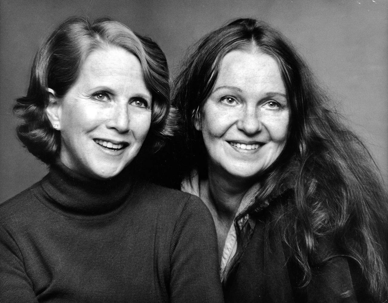 Jack Mitchell Black and White Photograph - Film and Stage actresses Julie Harris and Geraldine Page 