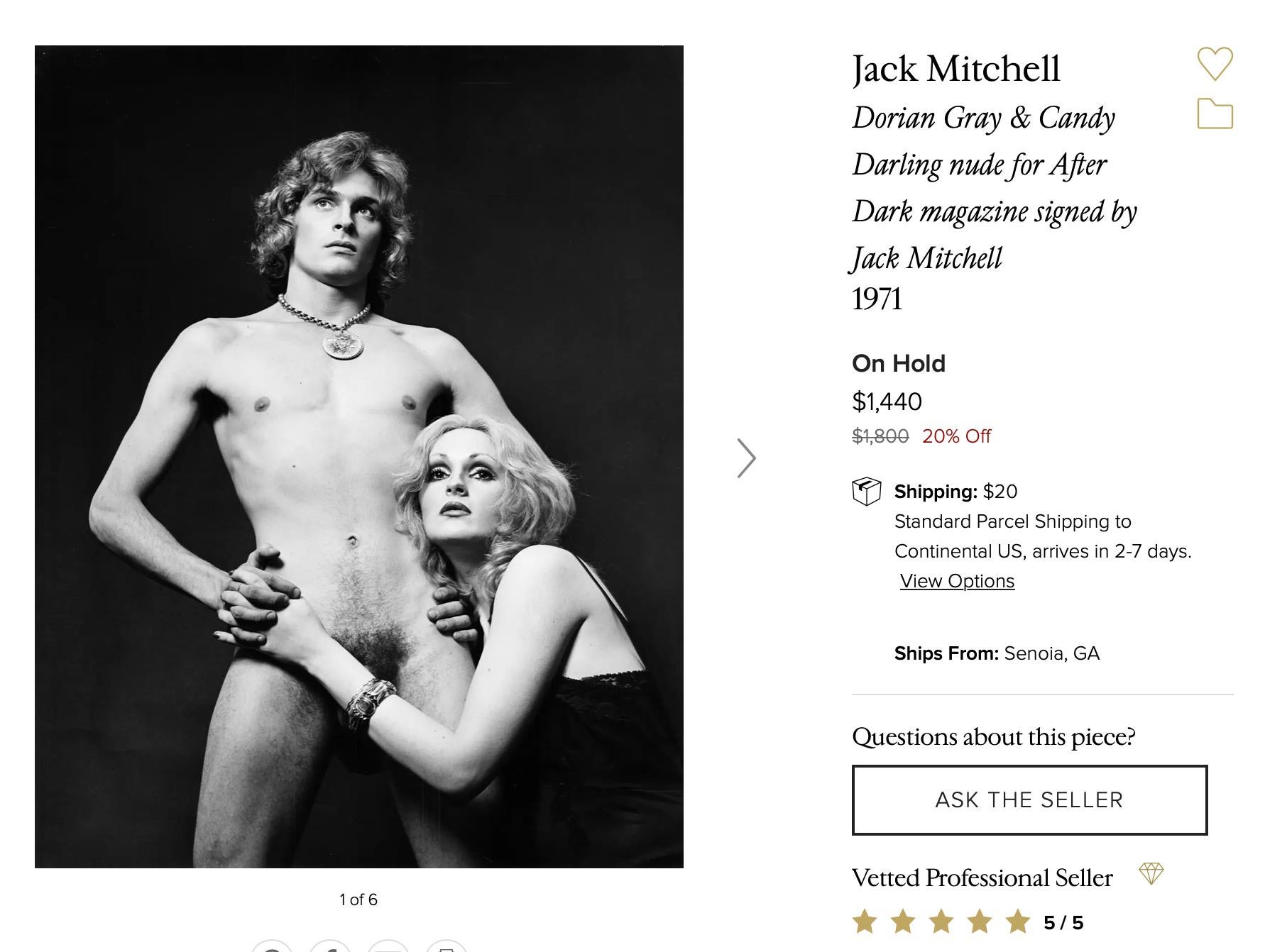 Four Warhol-Related Vintage Jack Mitchell Photographs On Hold For Customer 1