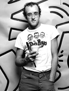 Graffiti artist Keith Haring, signed by Jack Mitchell