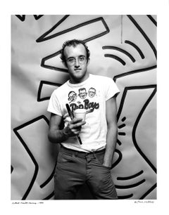 Graffiti artist Keith Haring, signed by Jack Mitchell