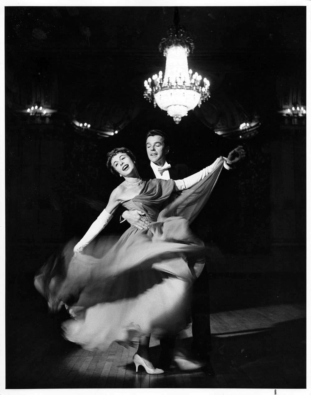 Jack Mitchell Black and White Photograph - Husband-and-wife dance team Marge and Gower Champion