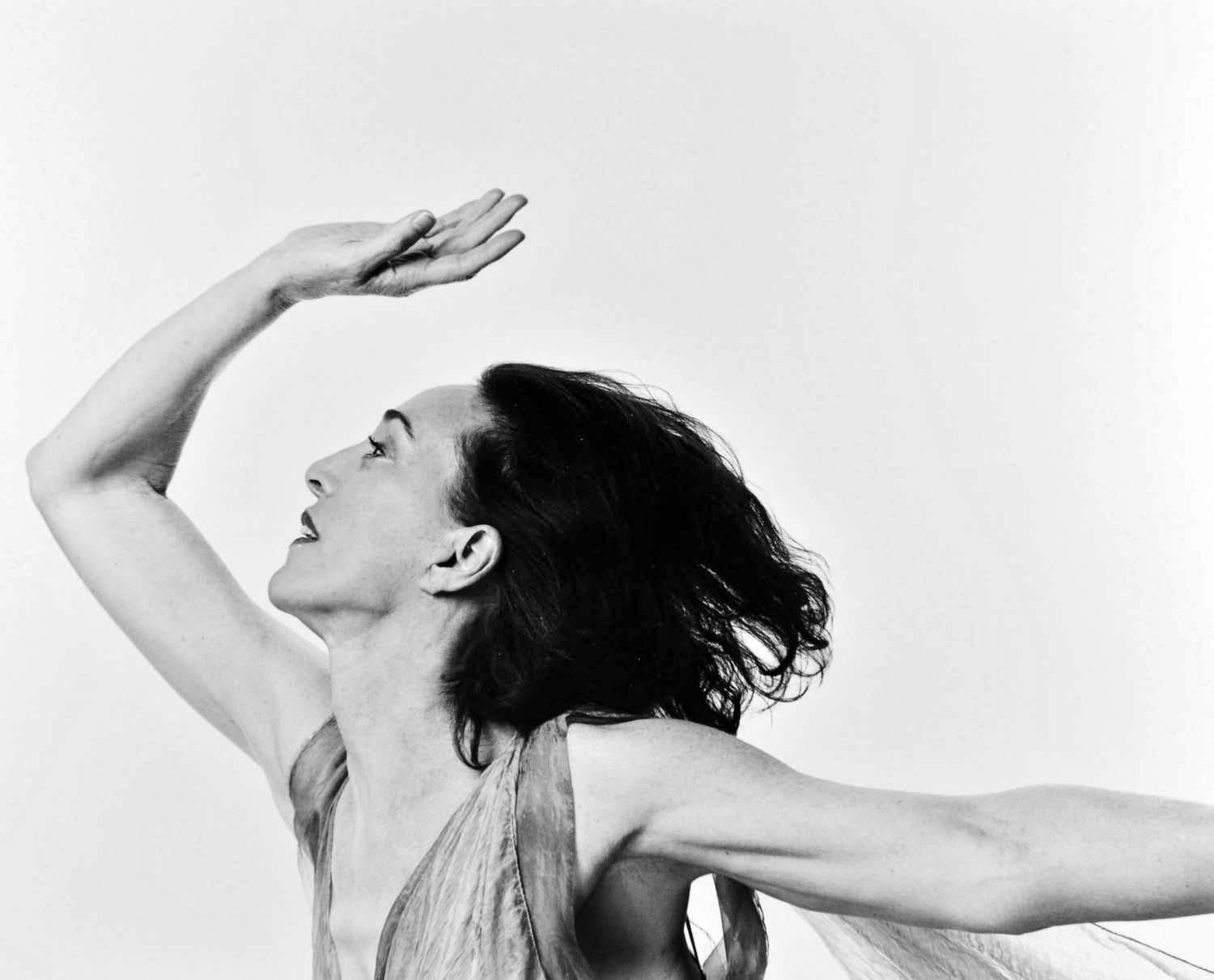 Jack Mitchell Black and White Photograph - Isadora Duncan dancer Lori Belilove performing