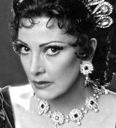 Italian-American opera singer Anna Moffo portrait, signed by Jack Mitchell