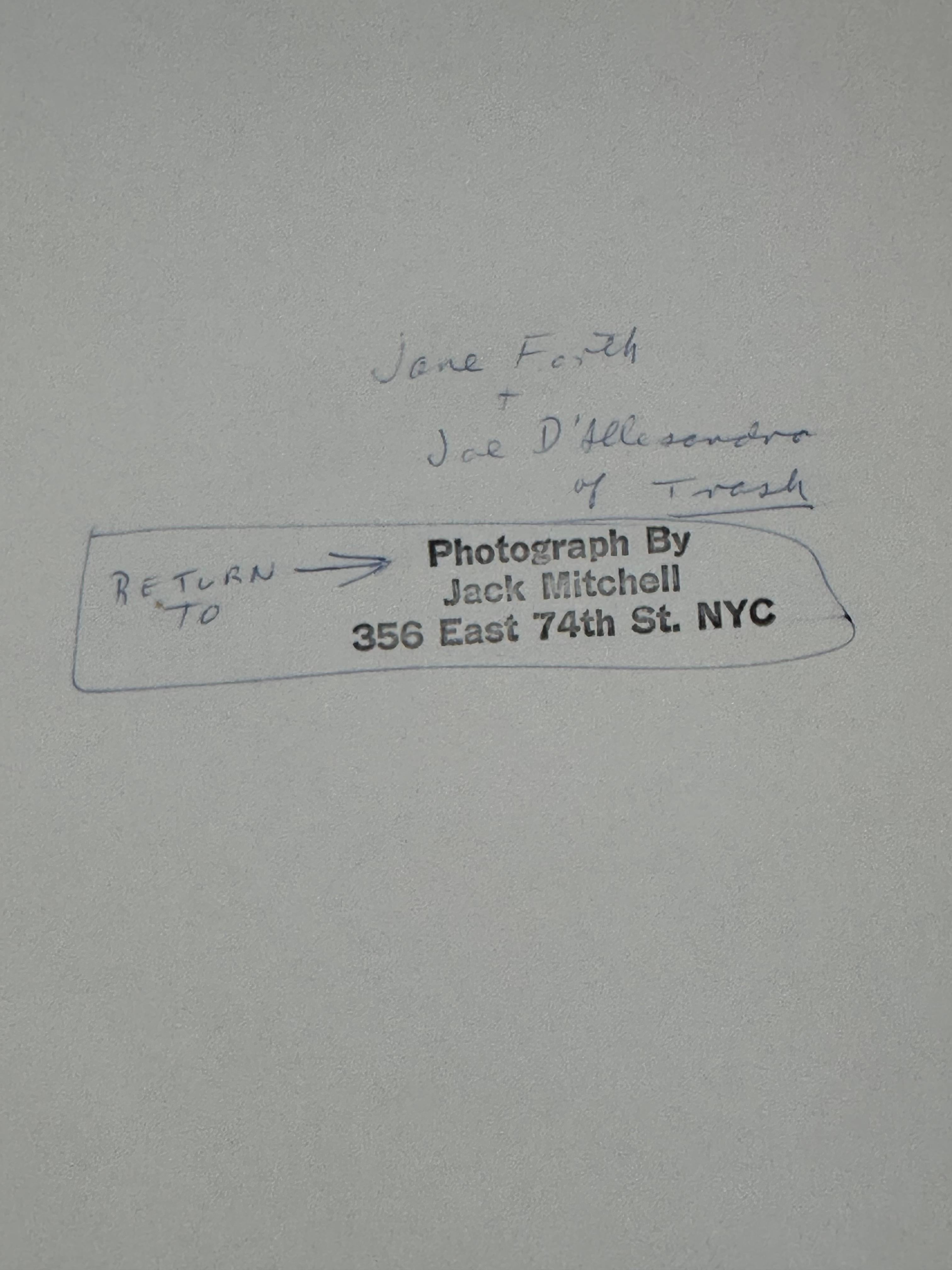 Jane Forth & Joe Dallesandro Andy Warhol Trash promo photo For Sale 2