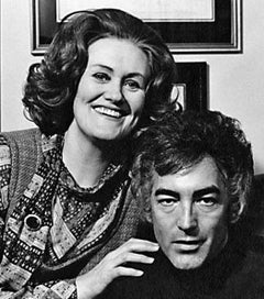 Joan Sutherland and Richard Bonynge at home, signed by Jack Mitchell