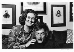 Vintage  Joan Sutherland and Richard Bonynge at home, signed by Jack Mitchell
