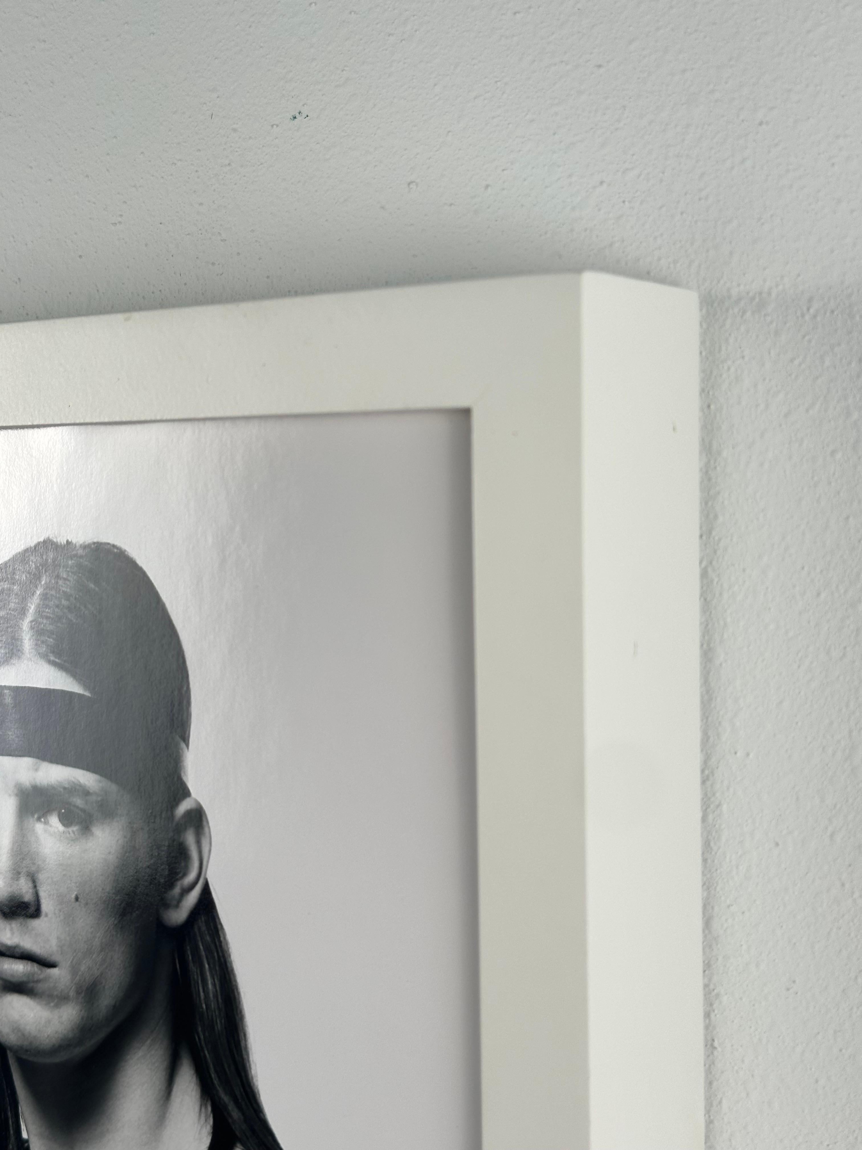 Joe Dallesandro Andy Warhol Trash promo photo - Gray Black and White Photograph by Jack Mitchell