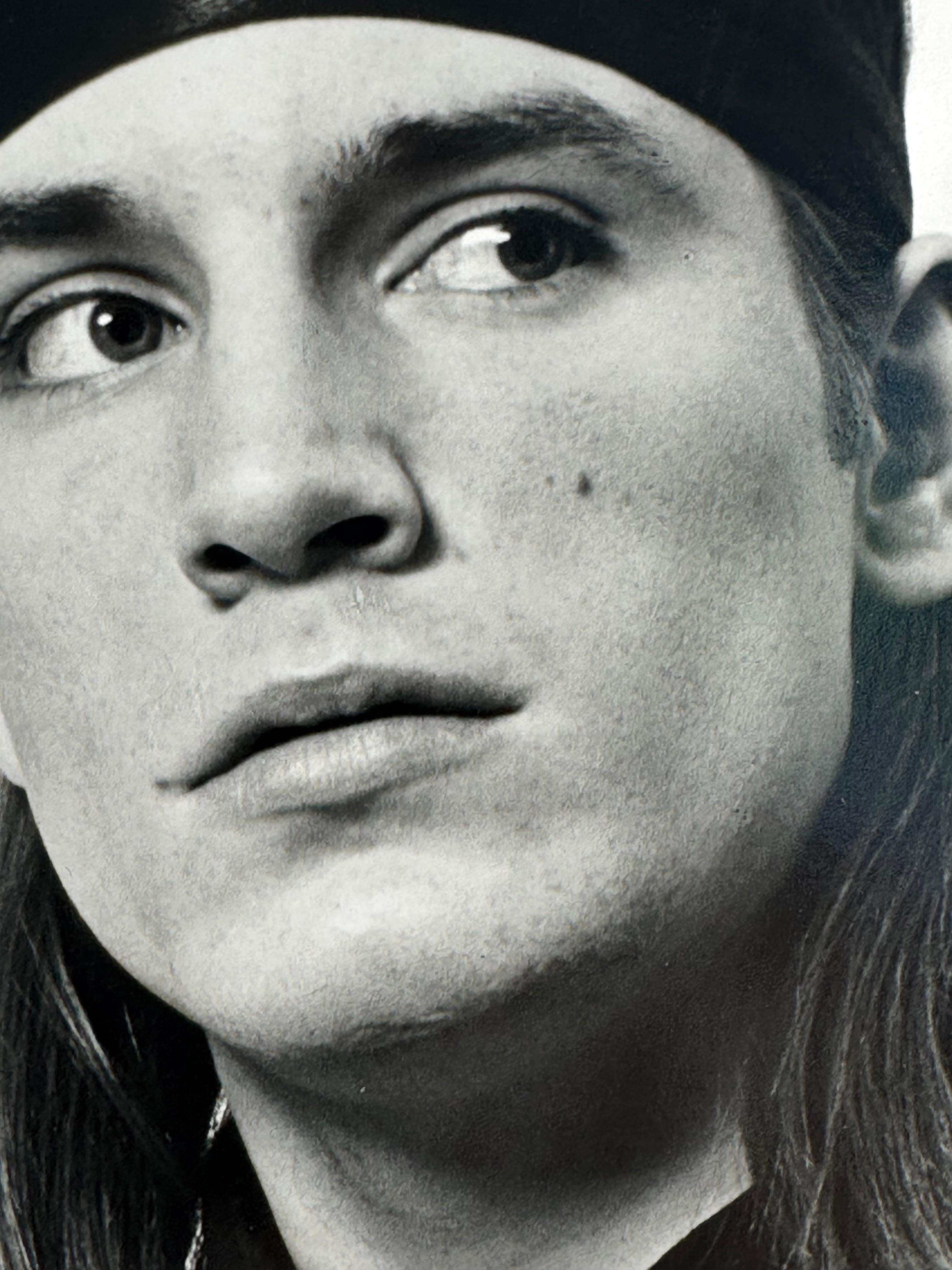 Joe Dallesandro Andy Warhol Trash promo photo - Gray Black and White Photograph by Jack Mitchell
