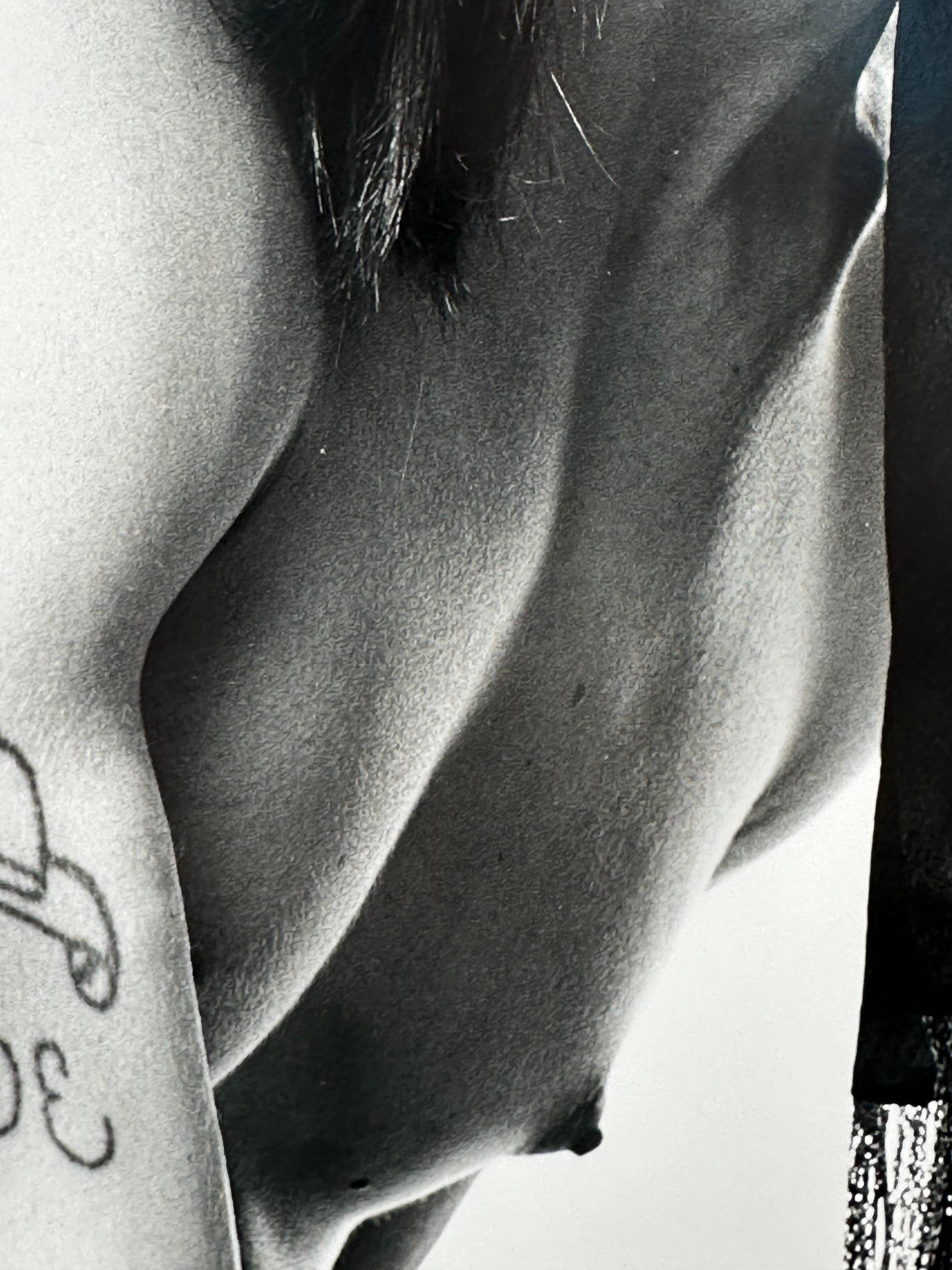 Jack Mitchell, American Photographer (1925-2013).

Joe Dallesandro, ca. 1973.

11 x 14 inches; 12 x 15 inches framed. 

Period print from artist's studio. The image was intended for and used for publication. Consequently it was retouched by