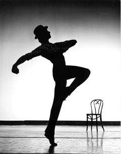 Joffrey Ballet dancer Bruce Falco silhouette, Signed by Jack Mitchell