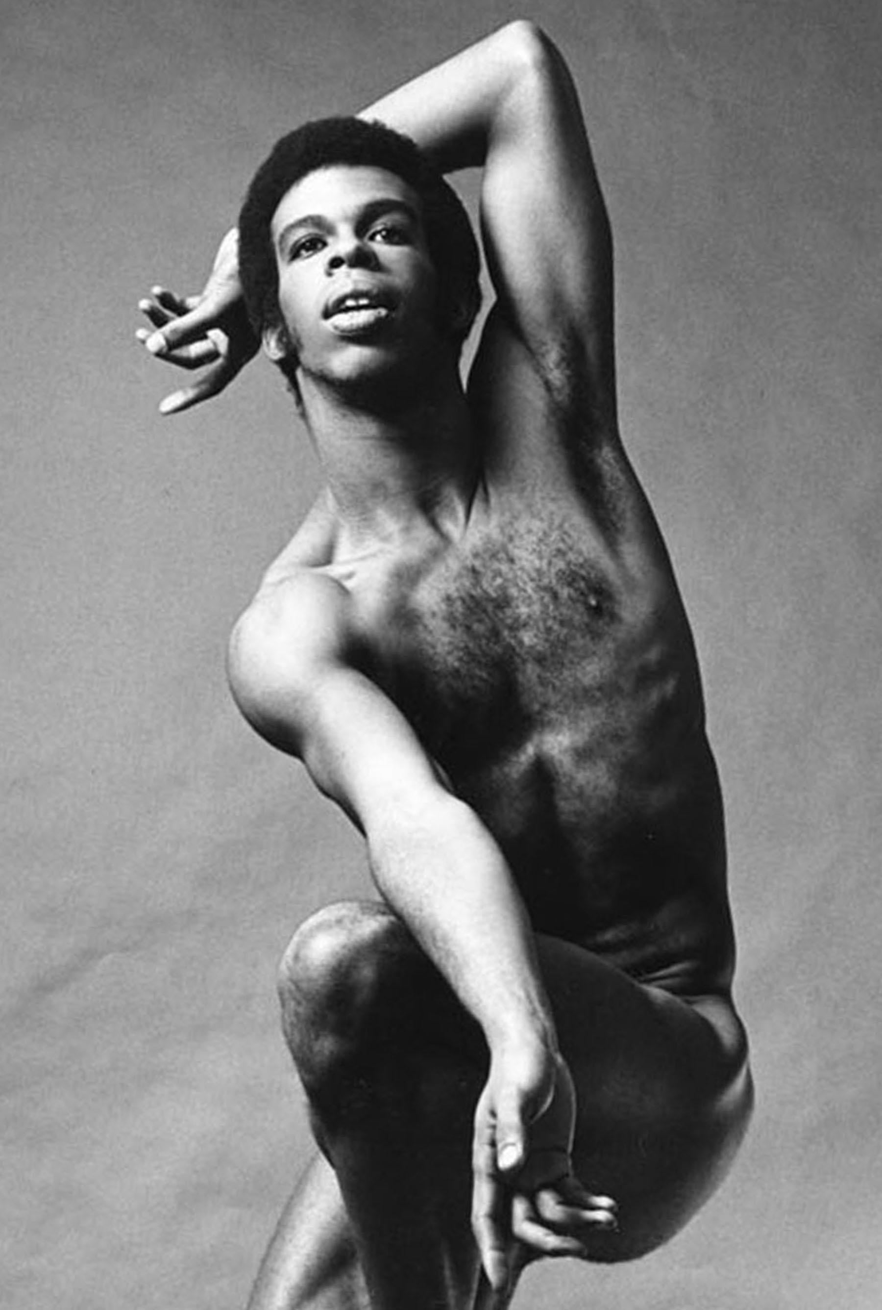 Joffrey Ballet dancer Christian Holder photographed nude for After Dark Magazine - Photograph by Jack Mitchell