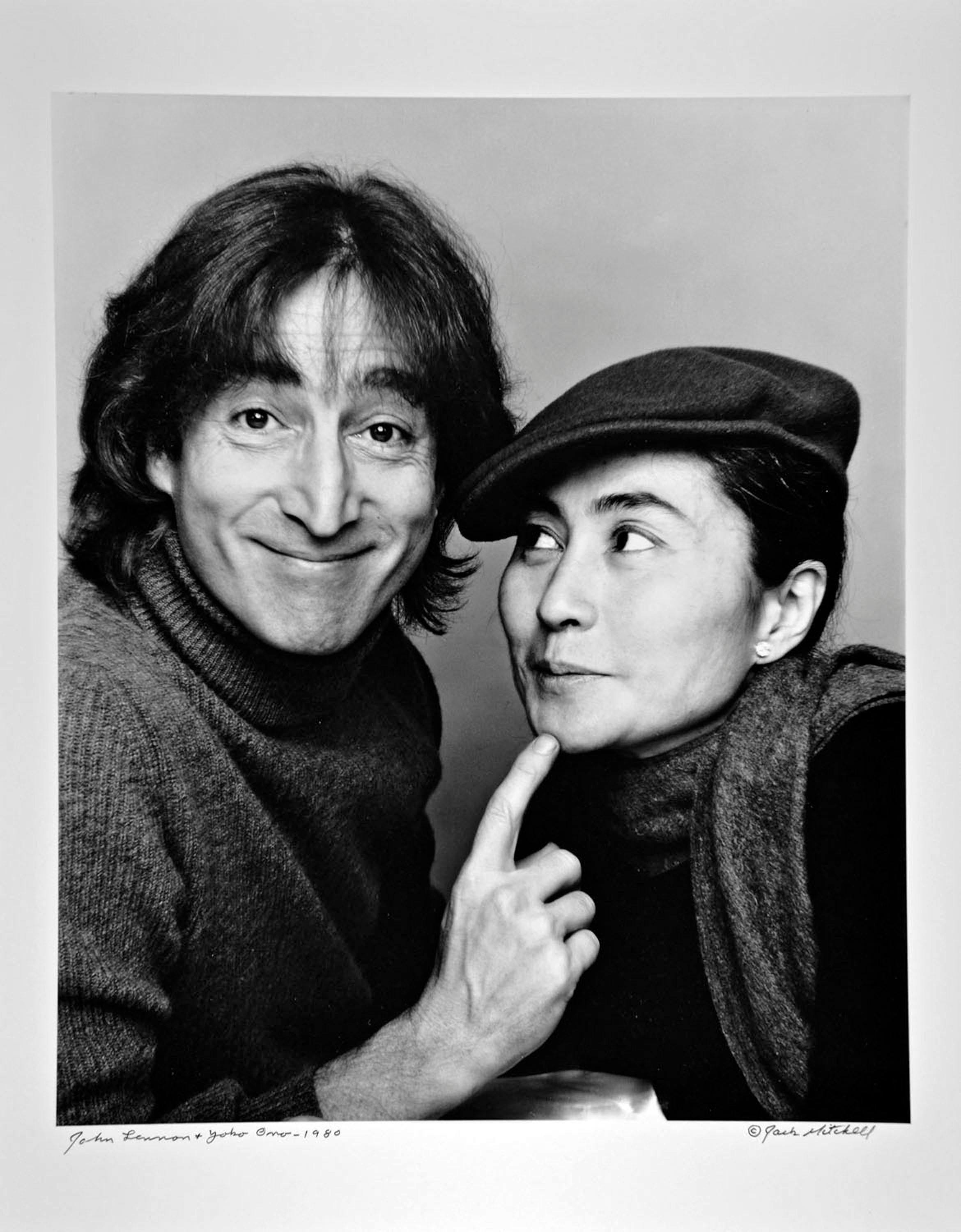 John Lennon and Yoko Ono, Photographed November 2, 1980, Signed