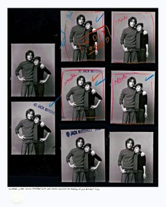 John Lennon & Yoko Ono 1980 marked up Jack Mitchell Proof Sheet Limited Edition