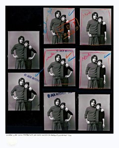 John Lennon 
Yoko Ono 1980 marked up Jack Mitchell Proof Sheet Limited Edition