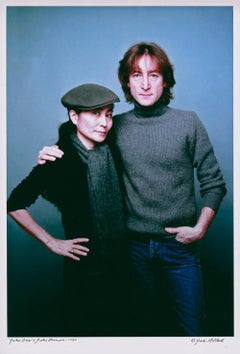 John Lennon & Yoko Ono, People Magazine cover photo, signed by Jack Mitchell