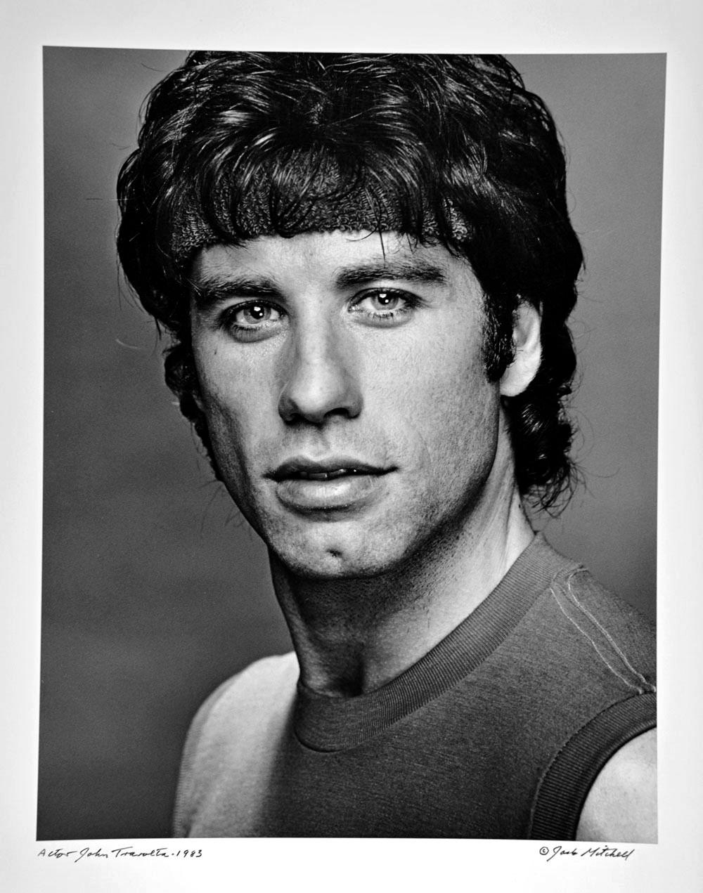 Jack Mitchell Black and White Photograph - John Travolta, as Tony Manero in 'Stayin' Alive', Signed