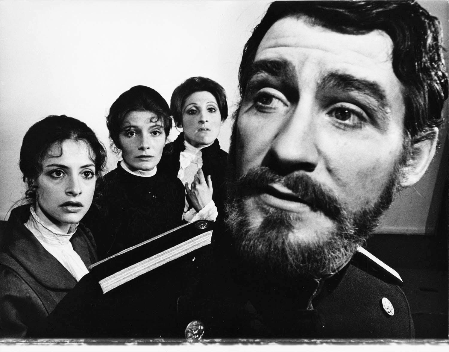 Jack Mitchell Black and White Photograph -  Kevin Kline, Patti LuPone and the cast of "Three Sisters" signed by Jack