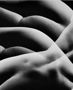 Desnudo femenino de gran formato vintage de exposición múltiple, firmado por Jack Mitchell