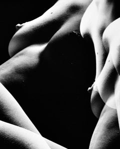 Nudo femminile a esposizione multipla vintage di grande formato, firmato da Jack Mitchell