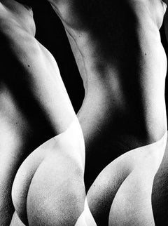 Grand format nu féminin à plusieurs expositions, signé par Jack Mitchell