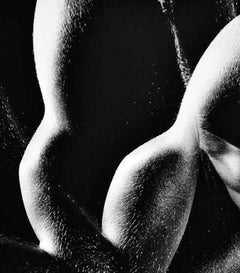 Nudo maschile a esposizione multipla vintage di grande formato, firmato da Jack Mitchell