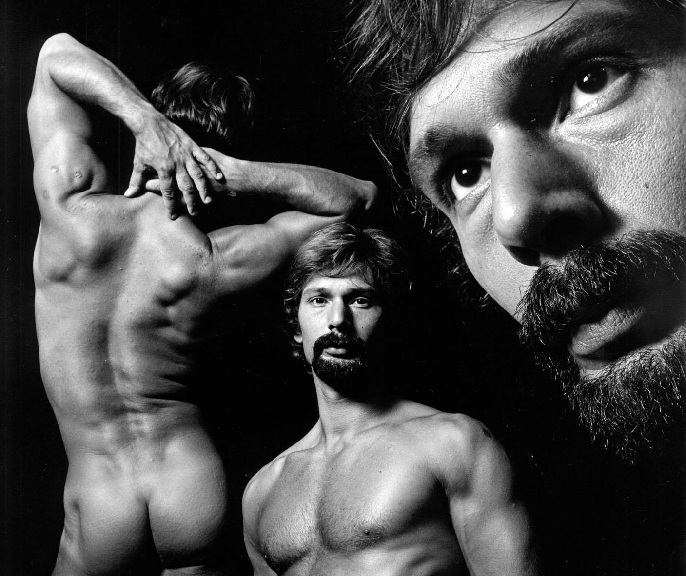 Modello maschile 'Brahm' esposizione multipla per After Dark, firmato da Jack Mitchell in vendita 1