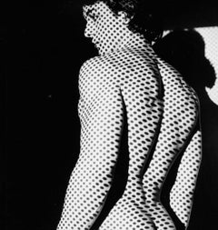 Male Model Brian Destazio, Dot Pattern Projection Nude, Signed by Jack Mitchell