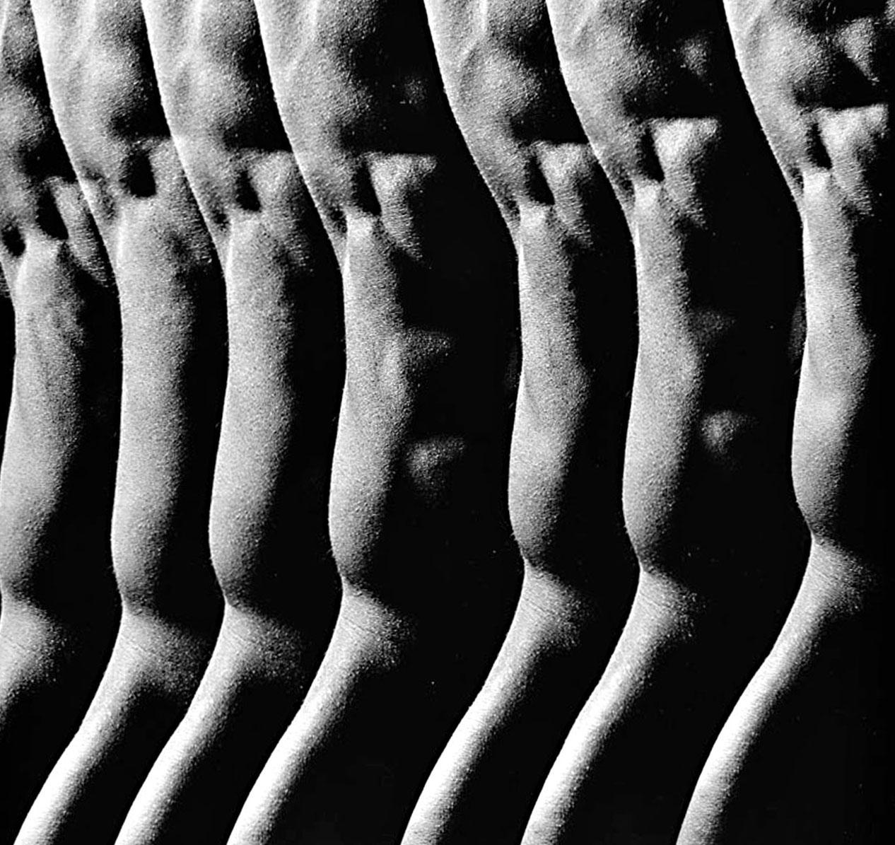 Male Nude from Numbered Nudes Series, multiple exposure signed exhibition print - Photograph by Jack Mitchell